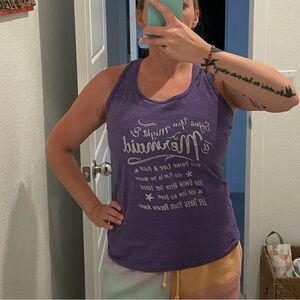 Gildan Softstyle Purple Tank Top